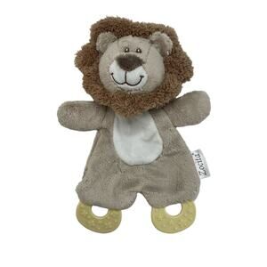ZOCITA Brown Plush Lion Lovie Teether Soother Stuffed Animal Baby